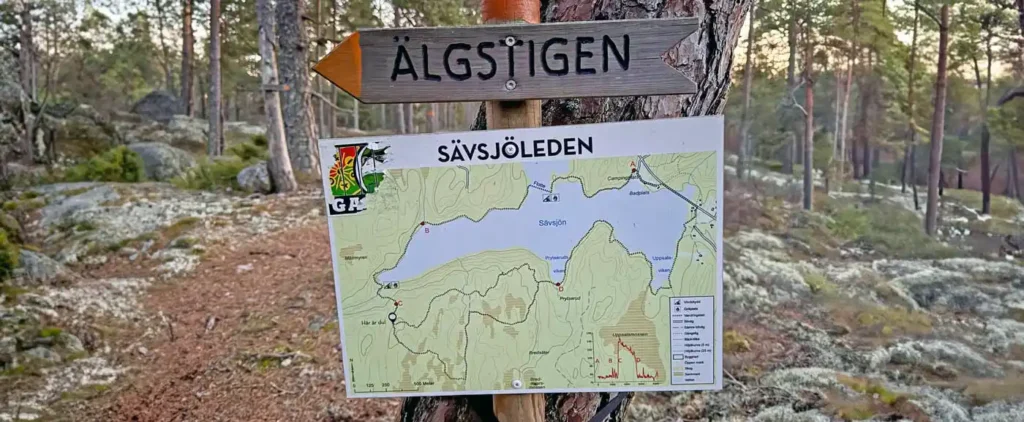 Sävsjöleden Sävsjön Älgstigen